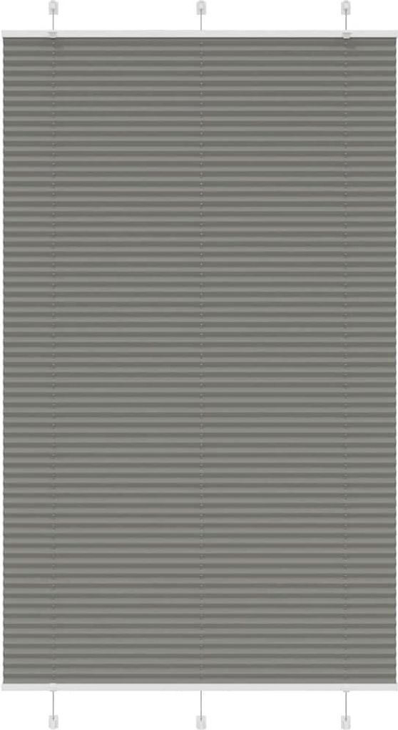 Maison Exclusive - Plissee Anthrazit 120x200 cm Stoffbreite 119,4 cm Polyester