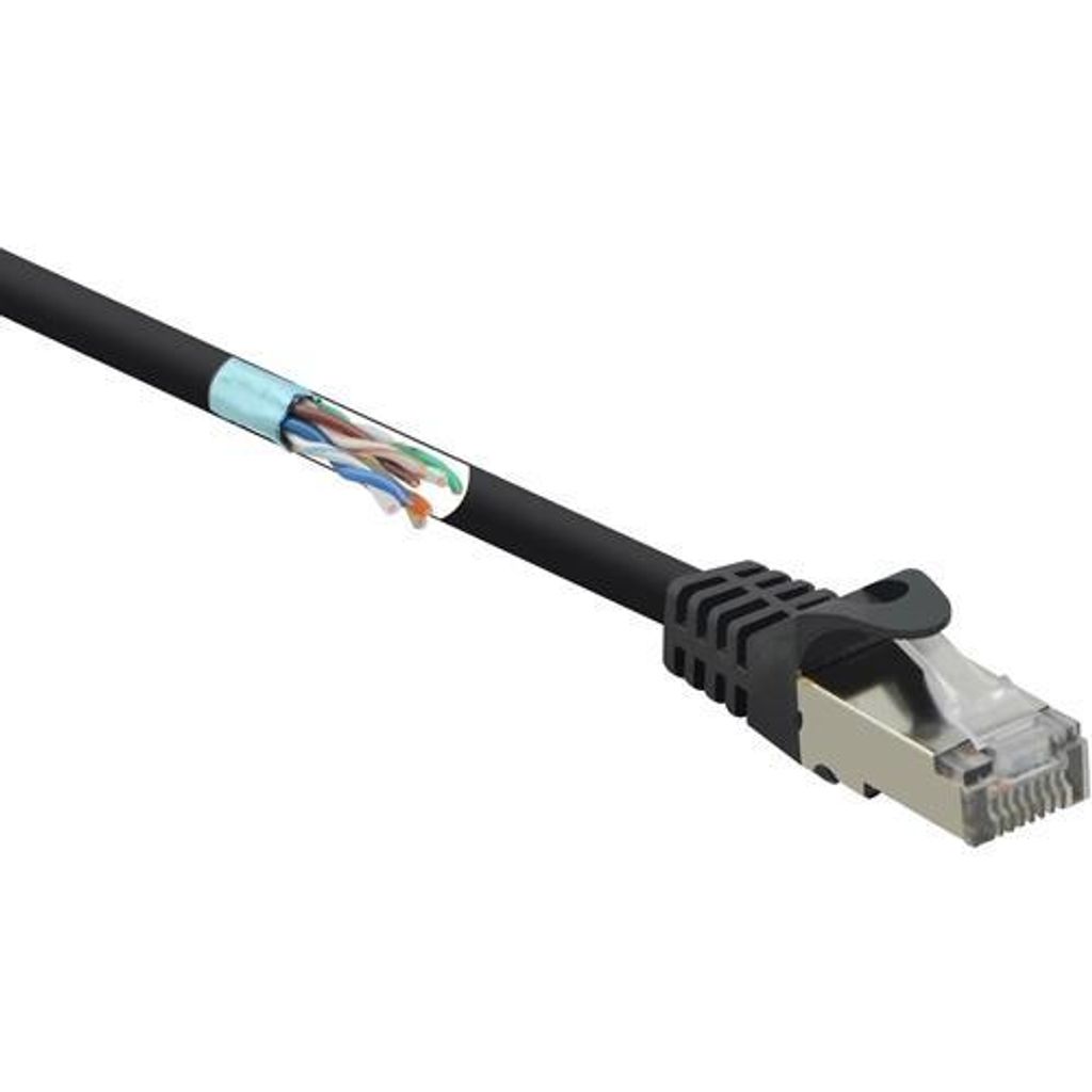 Renkforce RF-4732884, 5 m, Cat5e, F/UTP (FTP), RJ-45, RJ-45, Schwarz