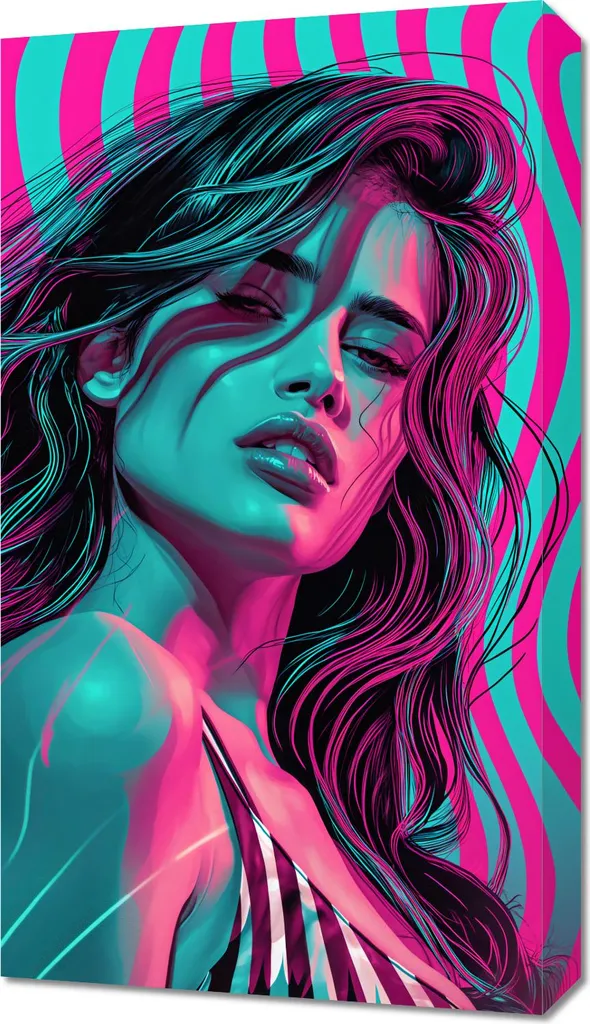 Image 40 x 70 cm Neonblick avec Couleurs Vibrantes et Design Lumineux