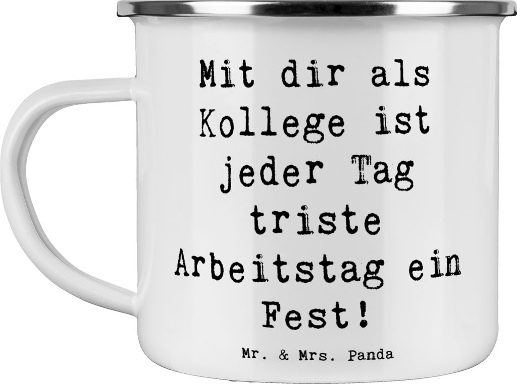 Mr. & Mrs. Panda Pott Spruch Fest Kollege - Weiß - Geschenk, Kaffeepott, Dankeschön, geschätzter, Teetasse, Zusammenarbeit, handgefertigt, Email...