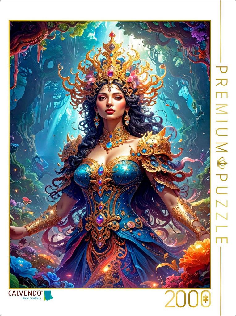 CALVENDO Puzzle Juli: Die kraftvolle Königin | 2000 Teile Lege-Größe 90x67cm Foto-Puzzle für glückliche Stunden