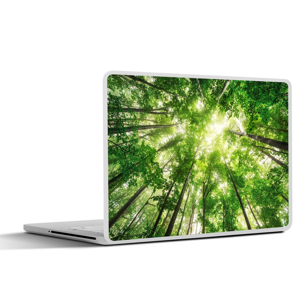 MuchoWow Laptop Aufkleber Sticker Cover Wald - Sonne - Baum 31x22.5 cm - Laptop-Deko