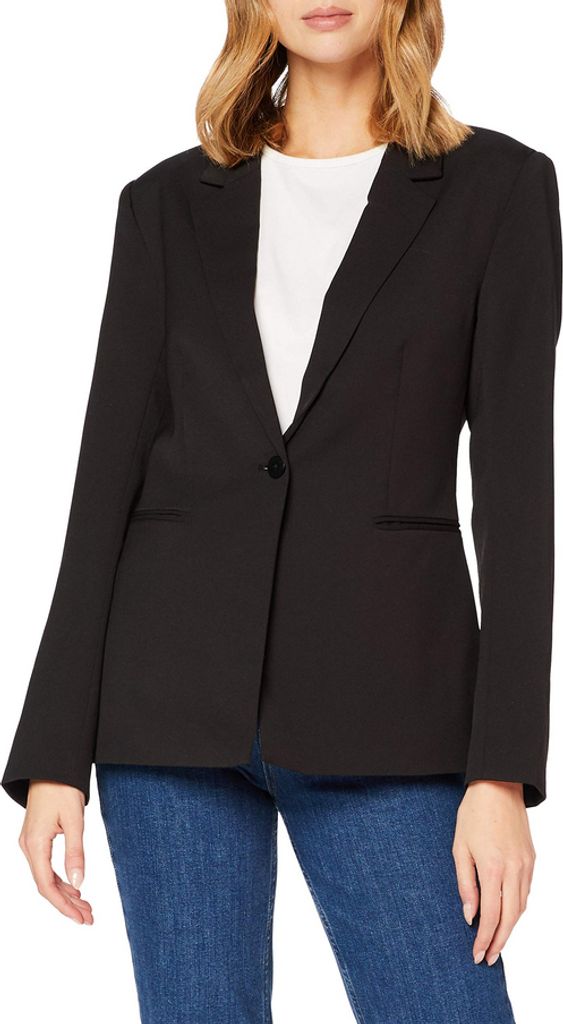ICHI IHLEXI BL Damen Blazer Kurzblazer Jacke Ein-Knopf-Blazer mit Stretch und Reverskragen