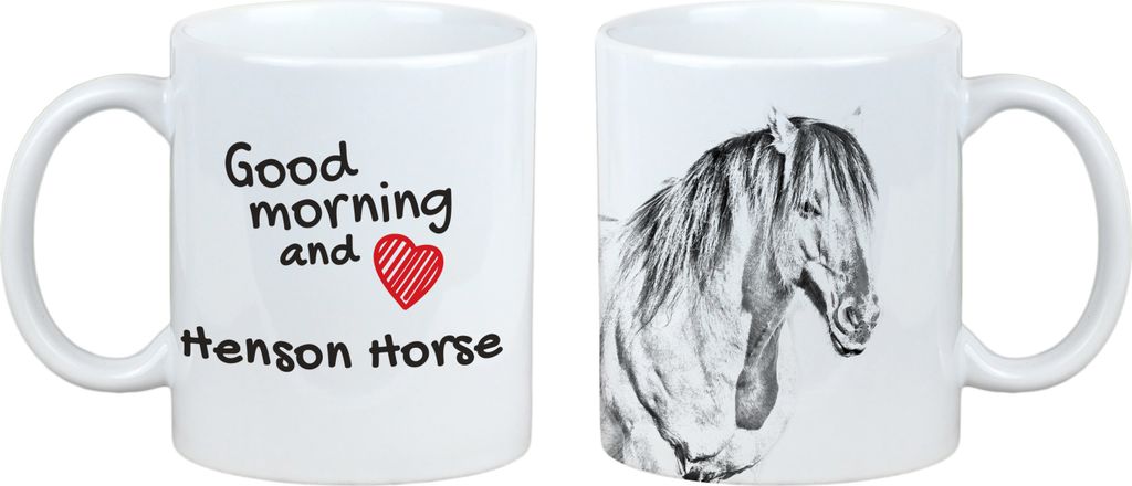 Henson-Pferd - Tasse mit Hund, personalisierte Tasse mit Druck, klassisches Geschenk für jeden von der Marke Art-Dog.