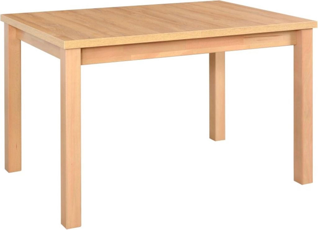 A simple wooden table against a white background.
