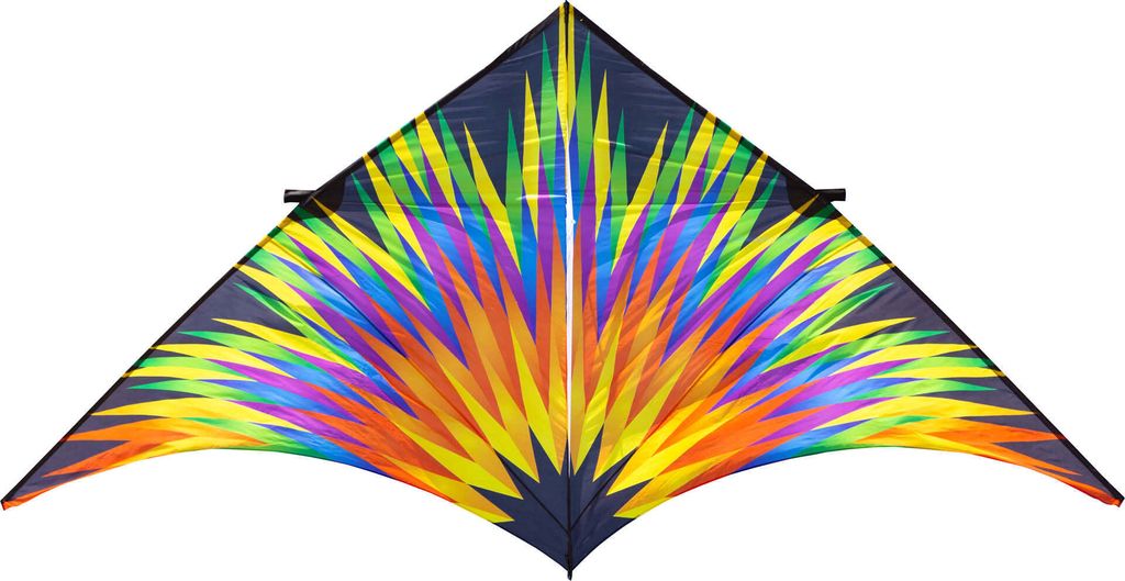 Jednošnúrový šarkan HQ Delta Fireworks 4 m 106424 Rainbow Obrázok produktu 