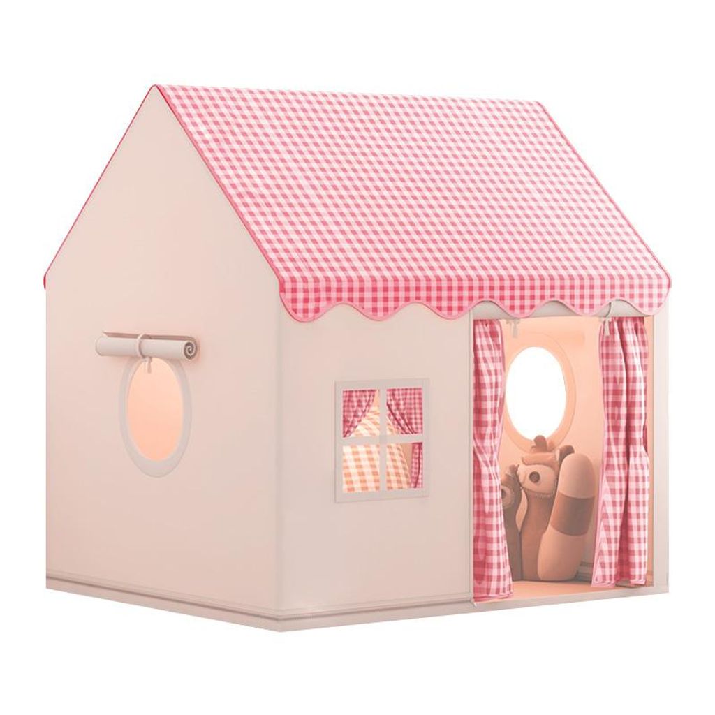 Tente pour enfants, pour 3-4 enfants, avec fenêtres, rose Image du produit 