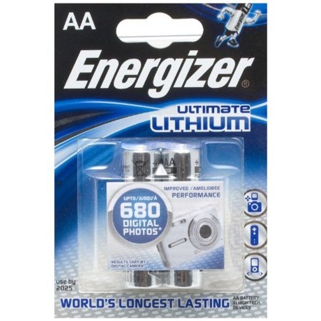 Pile Energizer Lithium Ultimate -AA L91 Mignon 2p. Image du produit 