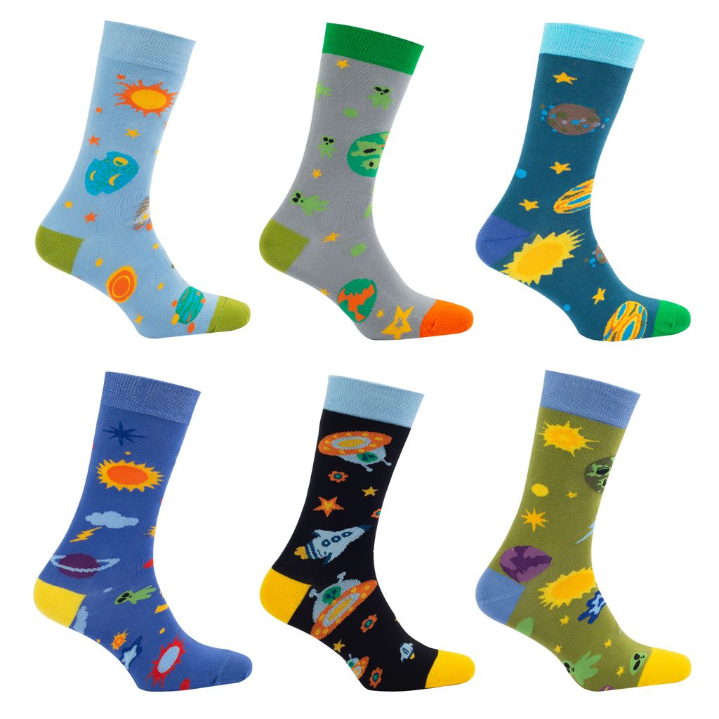 Ugaboosocks – Socken Kollektion „Universum“ – 6 Paar Socks – Größe 40-43