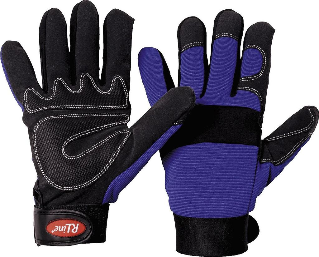 Arbeitshandschuhe Synthetikleder blau blau