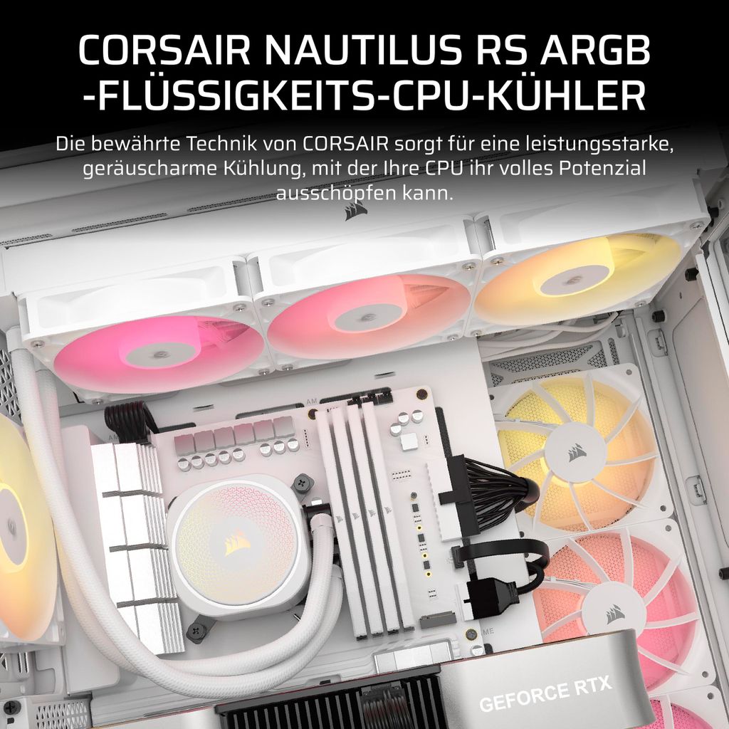 CORSAIR WAK NAUTILUS 360 RS ARGB Blanc, Radiateur 360mm Image du produit 