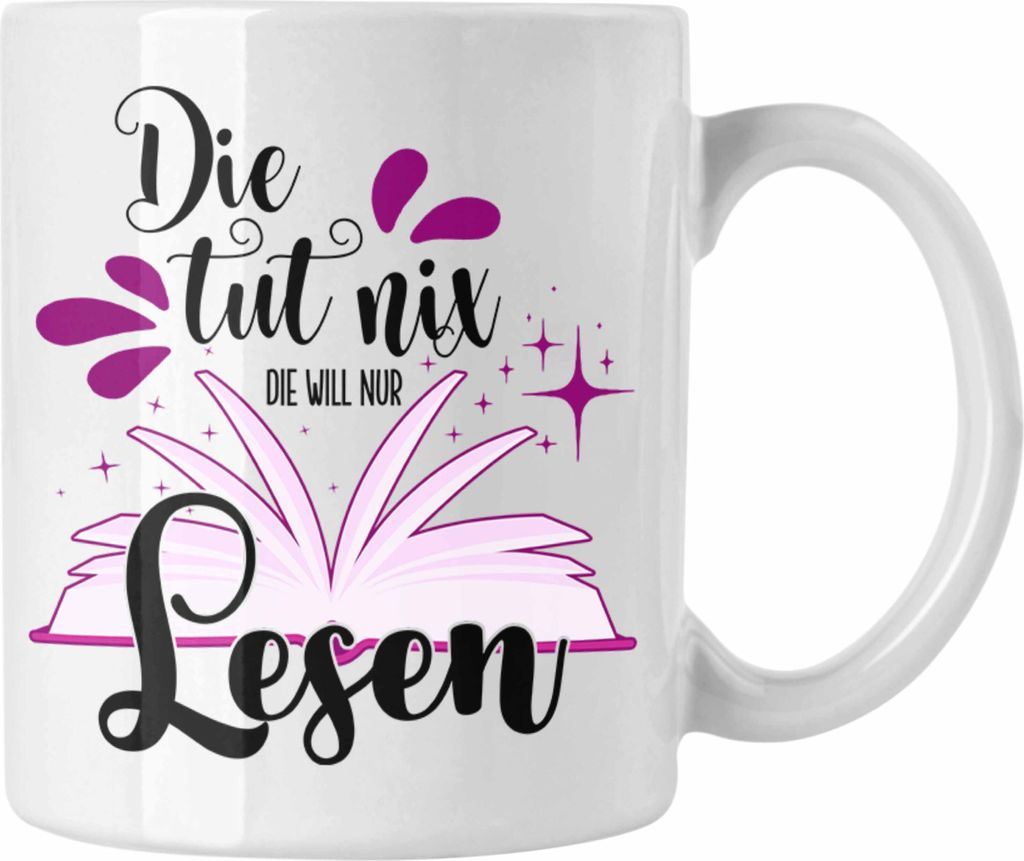 Trendation - Leseratte Tasse Geschenk Bücher Lesen Die Tut Produktbild 