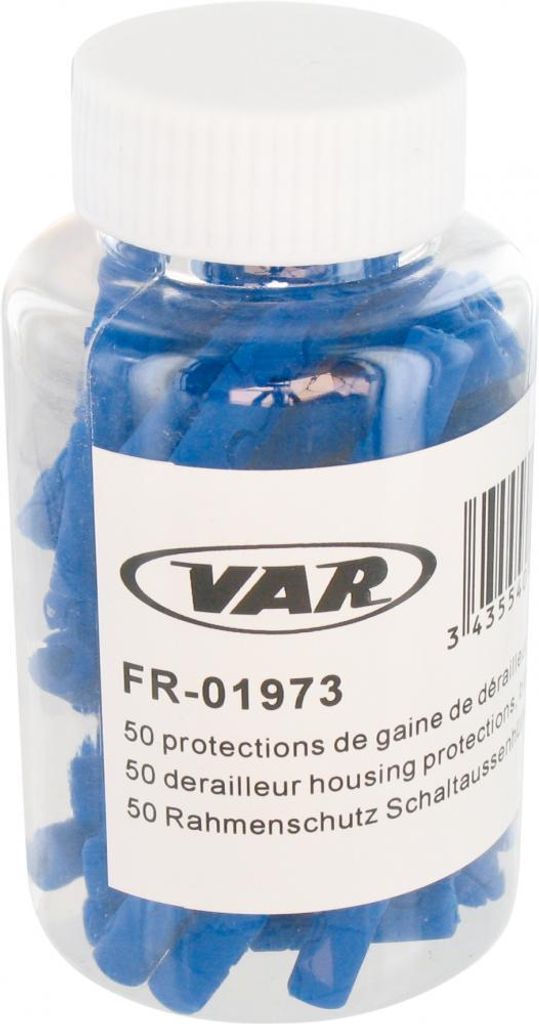 VAR 50 Stk. Rahmenschutz 4 mm Blau - zuverlässiger Lackschutz für Schaltzüge...