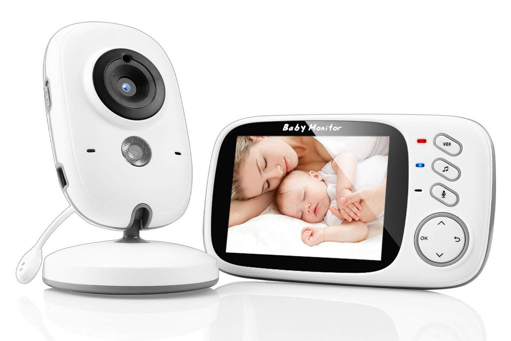 Neu Wireless Babyphone mit Kamera Farbe babyfone Video Monitor Nachtsicht EG-DE 