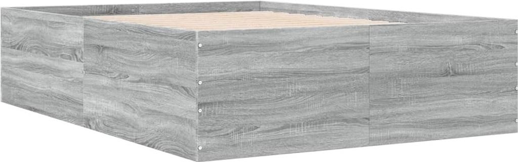 Bettgestell Grau Sonoma 140x190 cm Holzwerkstoff