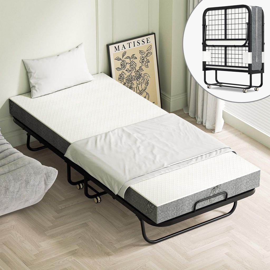 ISOISL Klappbett 90x200 cm mit 13 cm Matratze, Gästebett Produktbild 