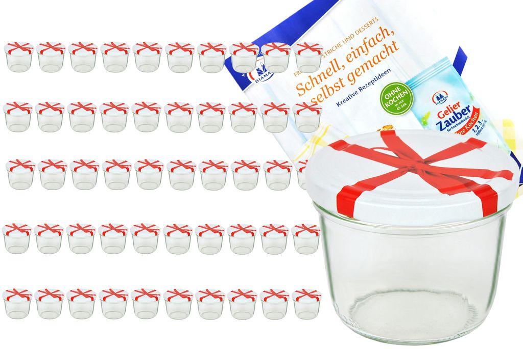 set di 50 tumbler 230 ml A 82 nastro decorativo coperchio Immagine del prodotto 
