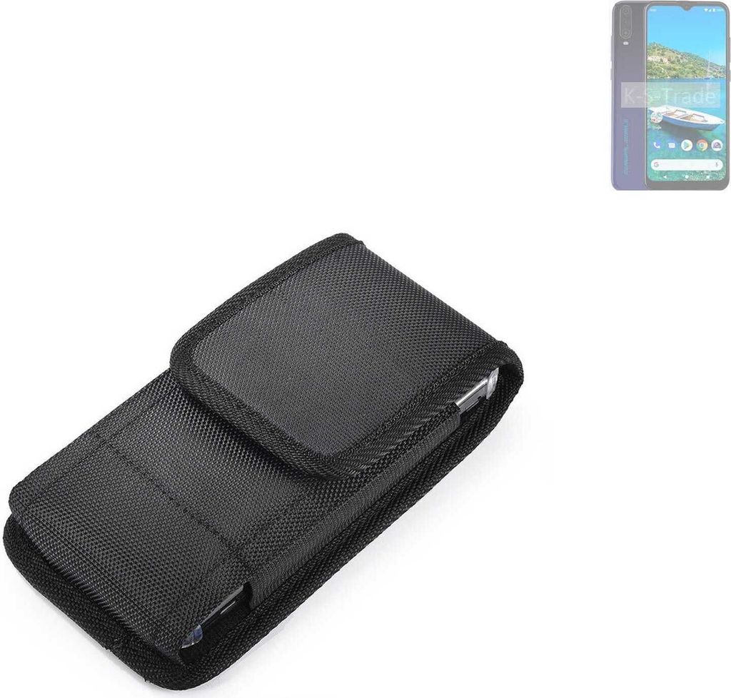 Holster Gürteltasche kompatibel mit General Mobile Gm 10 Holster Gürtel Tasche wasserabweisend Handy Hülle Schutz Hülle Outdoor schwarz K-S-Trade
