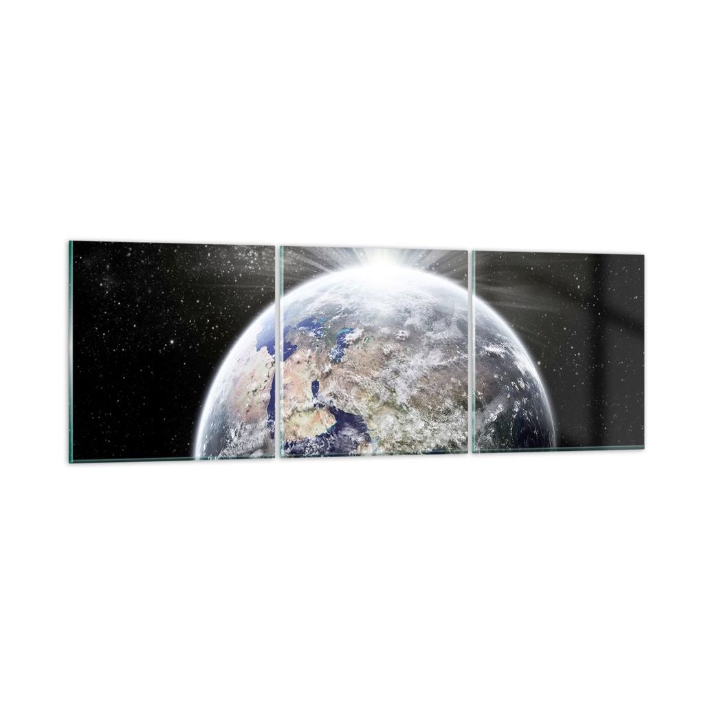 Bilder auf glas - Astronomie galaxie abstraktion - 90x30cm - Glasbilder - Wandbilder - Kunstdruck - zum Aufhängen bereit - Wanddekoration aus Glas...