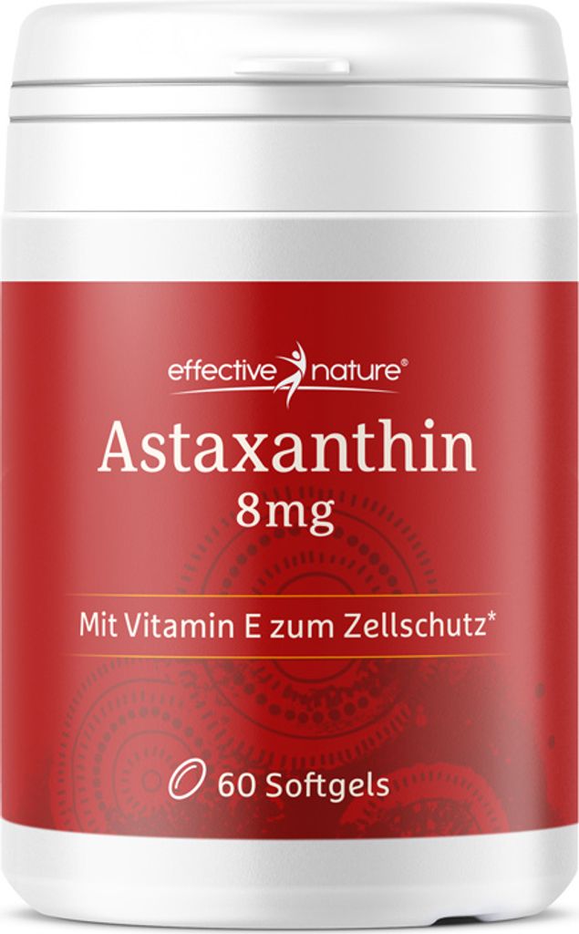 Astaxanthin-Kapseln mit Vitamin E - 60 Kapseln für 1 Monat Produktbild 