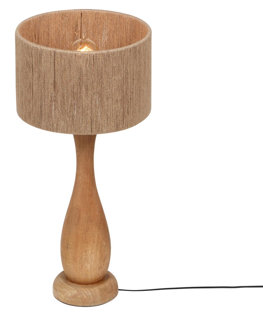 Svítidla TRIO Stolní lampa TOBA DH 24,50 × 54 cm hnědá Obrázek produktu 