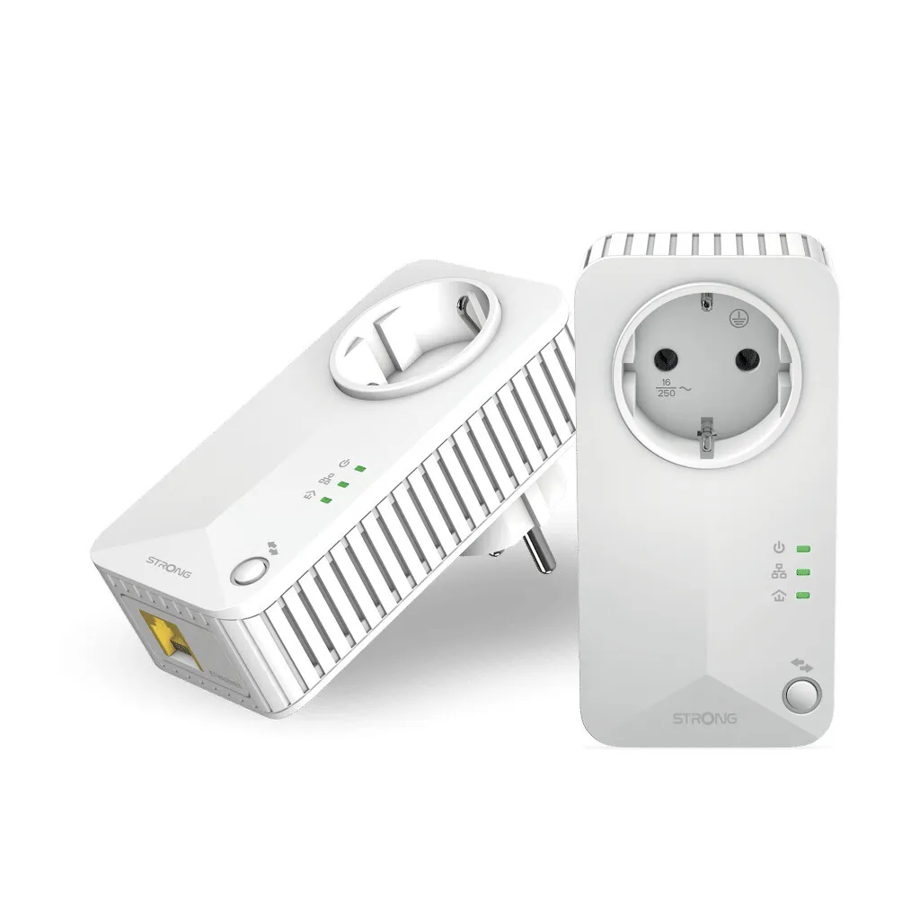 Adaptateur CPL STRONG 600 Duo V2 Pack de 2 prises Ethernet Powerline
