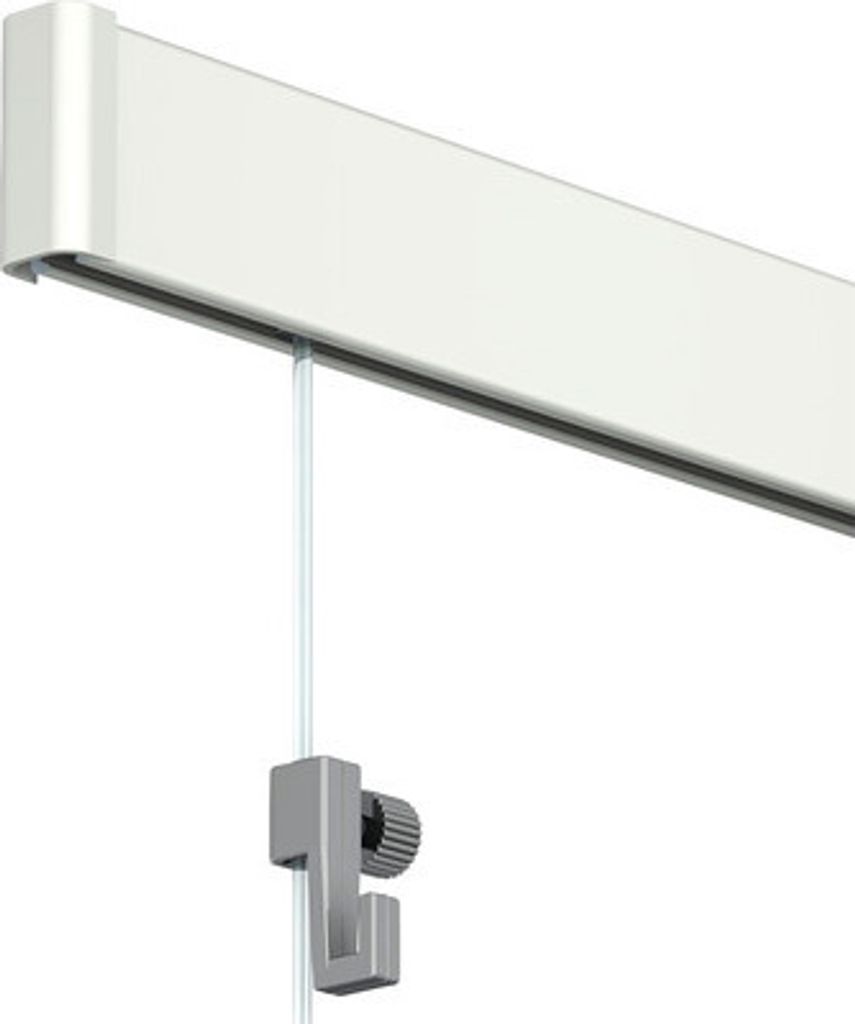 Bilderschiene All-In-One Click Rail 2 m weiß
