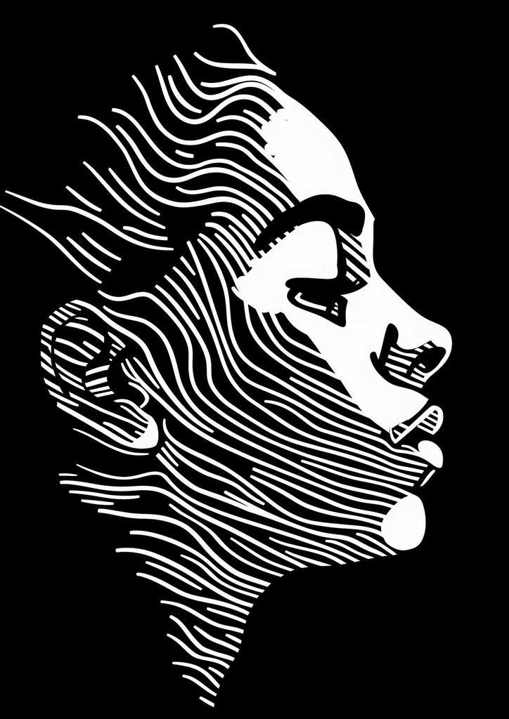 Plakat 21x29,7cm Linien der Ausdrucks