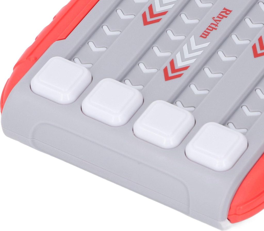 Musik-Rhythmus-Spielmaschine, schnelles Drücken, schnelles Drücken, Handheld-Stressabbau-Puzzle für Kinder, Rot