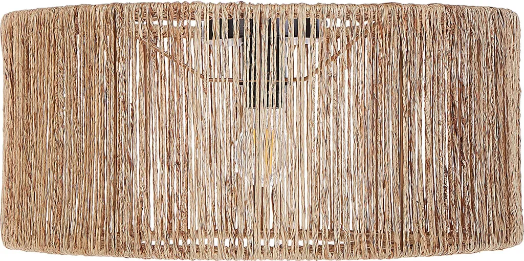 Suspension Plafonnier Style Boho Chic en Jute Naturelle Ronde de 50 cm
