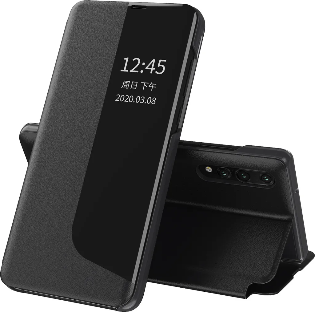 Offerta Custodia Huawei P20 Pro: Smart View Window Flip Stand Nero - 1