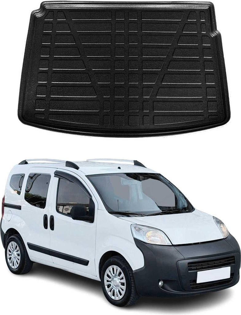 Kofferraumwanne Laderaumwanne für Citroen Nemo Kombi 2007-2018 Gummi TPE Schwarz