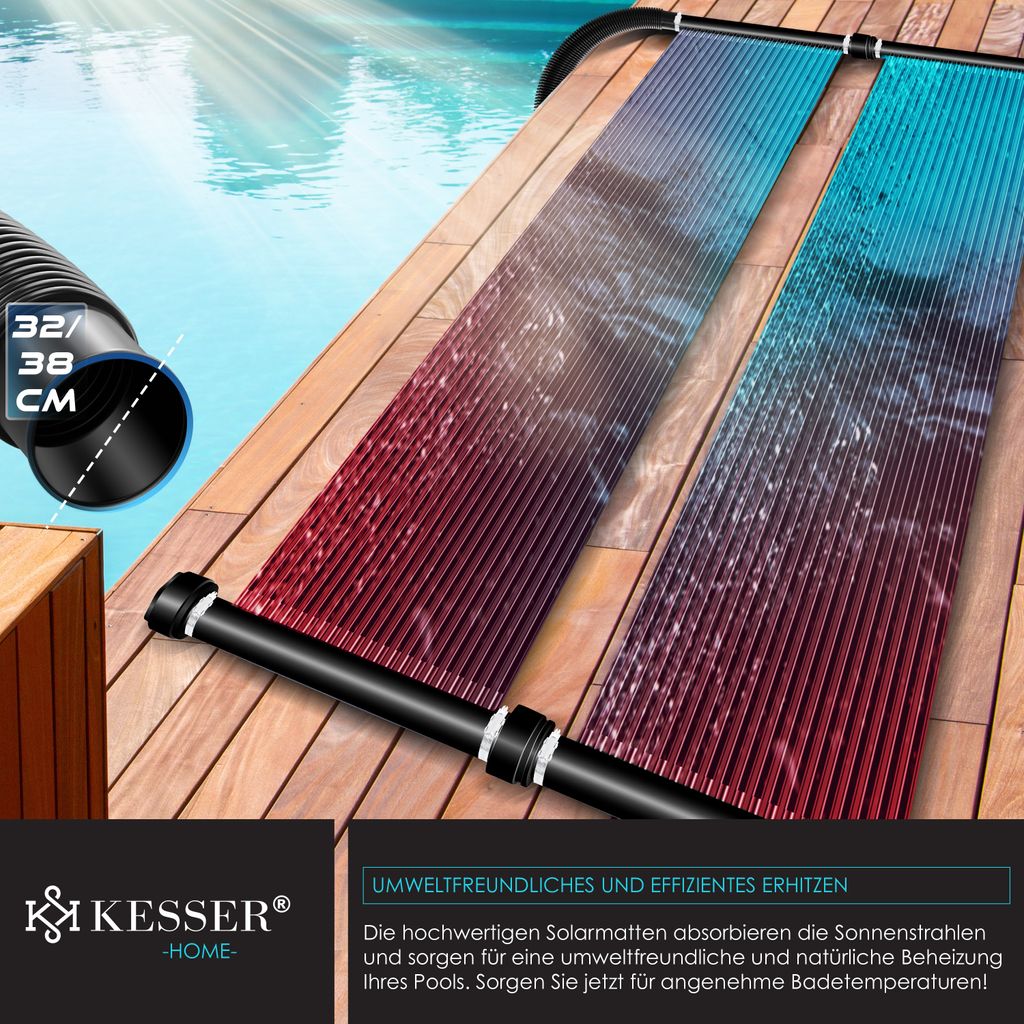 KESSER® Solarkollektor Poolheizung cm, Warmwasser Heizung Produktbild 3
