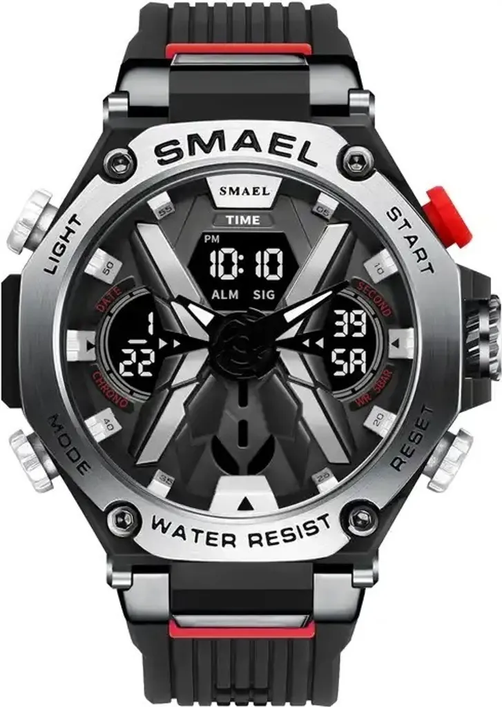 Orologio SMAEL Pedro Nero Argento - Il Regalo Ideale per Lui KP29445