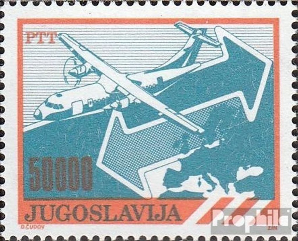 Briefmarken Jugoslawien 1989 Mi 2384 (kompl.Ausg.) postfrisch Postdienst