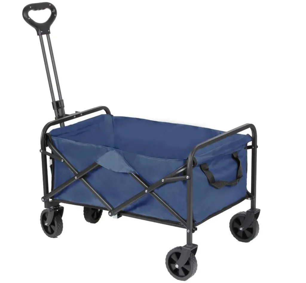Chariot de transport pliable en acier avec poignée ergonomique XL