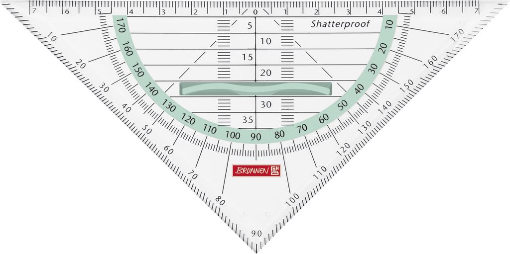 Brunnen Geodreieck 16Cm Grif Mint Mint