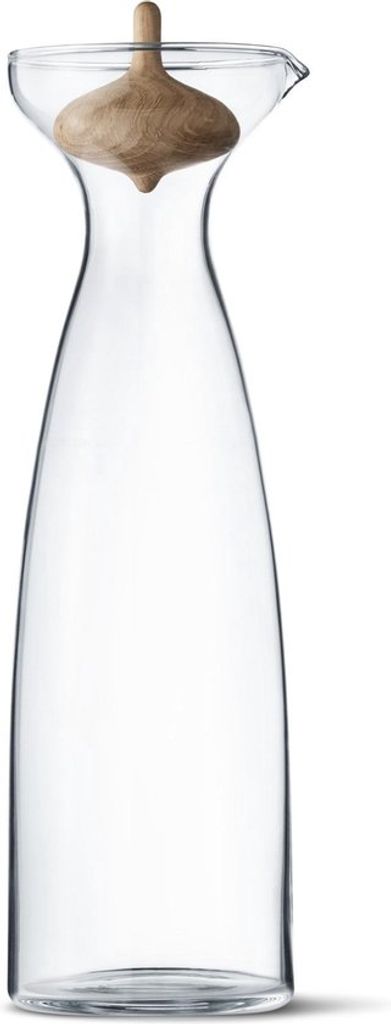 Georg Jensen ALFREDO CARAFE GLASS OAK WOOD, 0.9L 3586205