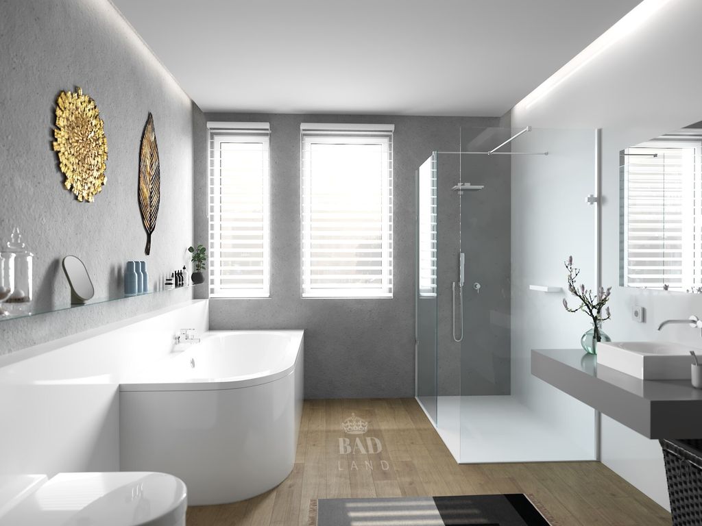 BADLAND Eckbadewanne Rechteck Badewanne Avita RECHTS 170x75 Produktbild 3