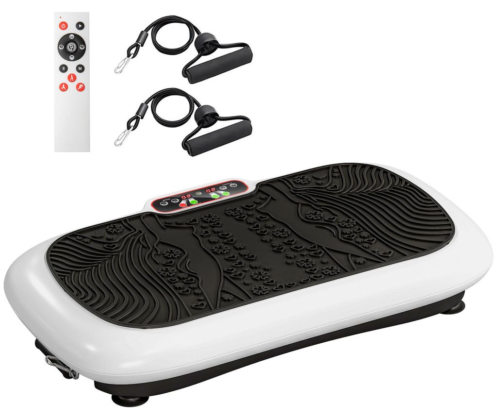 Appareil de fitness à plaque vibrante HOMCOM avec 2 bandes Image du produit 