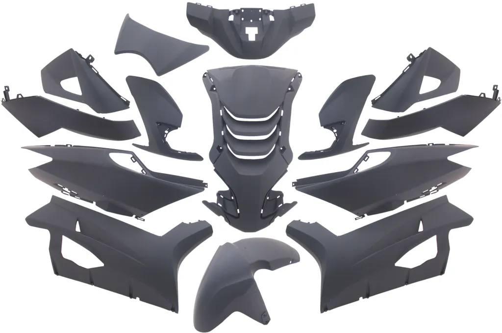 Carénage complet EDGE noir mat 14 pièces pour Speedfight 4