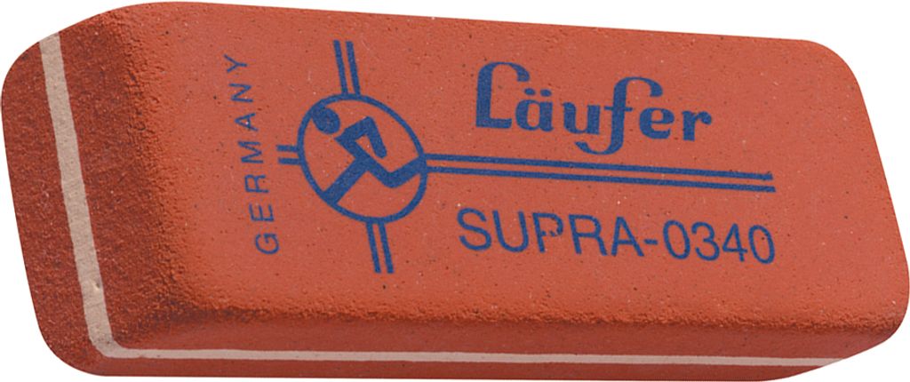 Läufer Naturkautschuk Radierer SUPRA