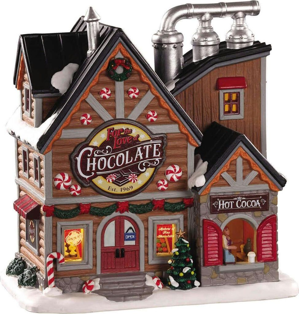 Village de Noël Lemax : fabrique de chocolat Image du produit 