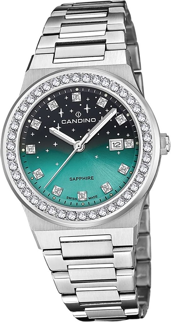 Candino Edelstahl Damen Uhr Analog Elegant Armbanduhr silber Elegance D2UC4749/2