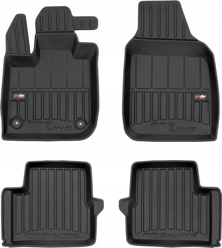 Set Tappeti Gomma 3D Fiat 500e 2 Elettrica 2021+ Protezione Totale