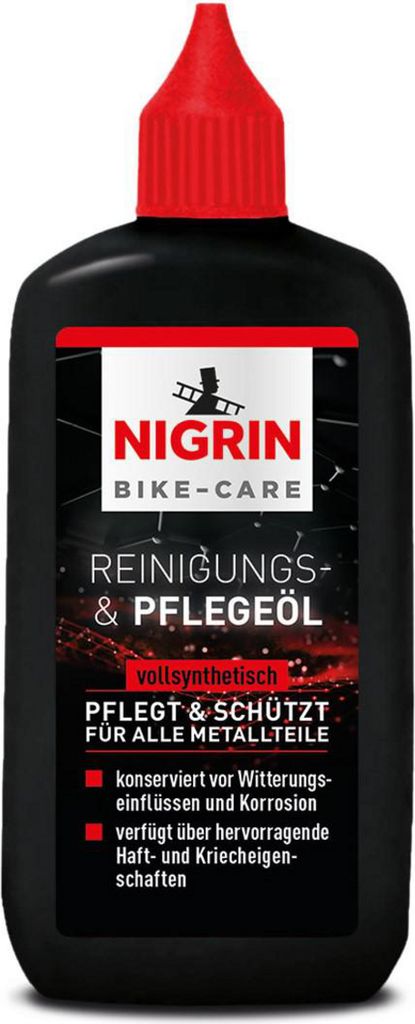 NIGRIN BIKE-CARE E-Bike und Fahrrad Metallteile-Reinigungs- & Pflege-Öl - 100ml