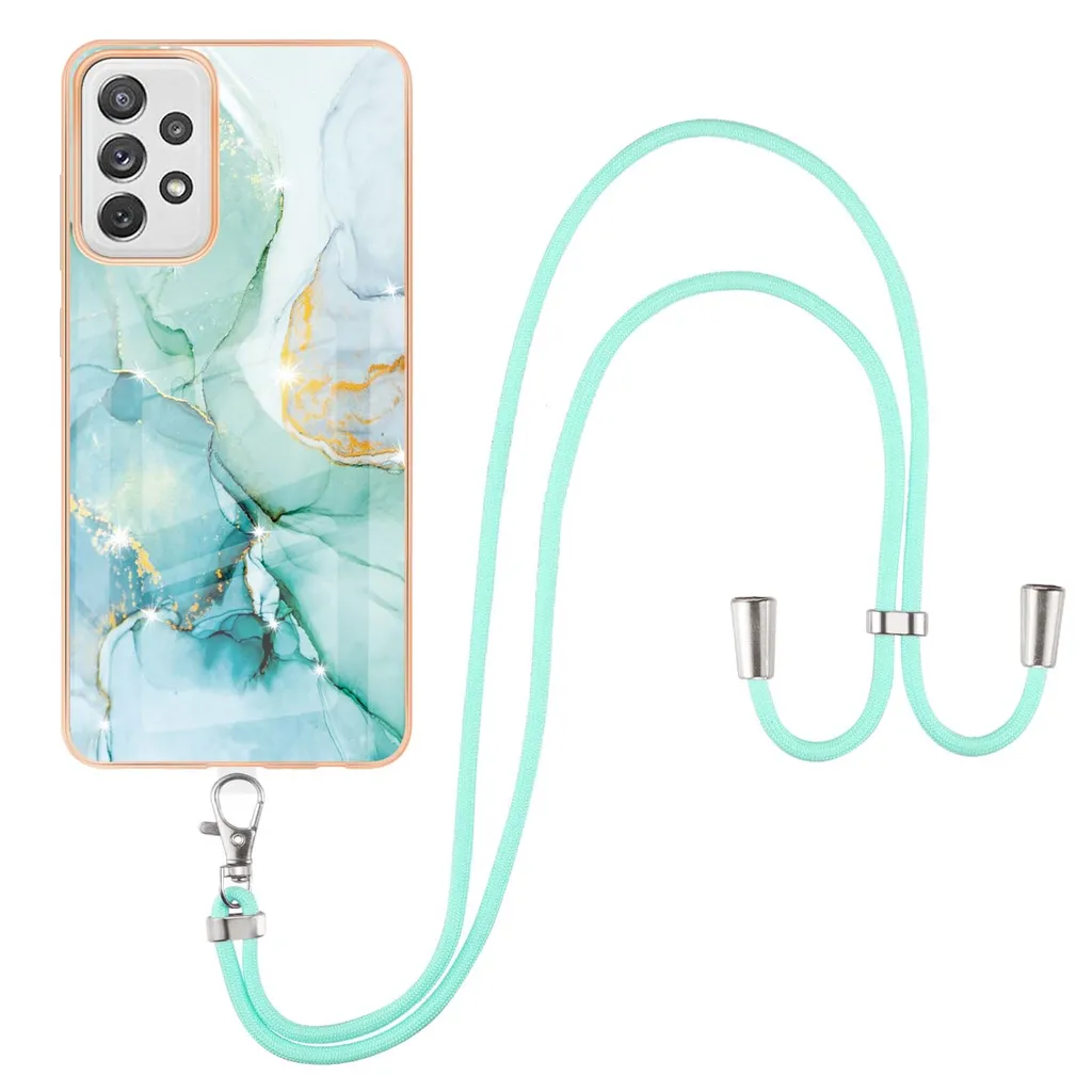 Custodia Samsung A72 5G con Tracolla Verde | Accessorio Trendy TPU