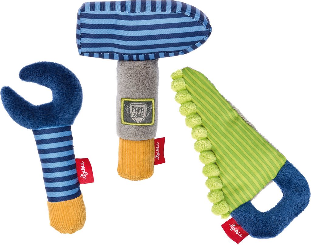 sigikid Greiflinge Werkzeug Papa & Me mehrfarbig 16cm, Produktbild 