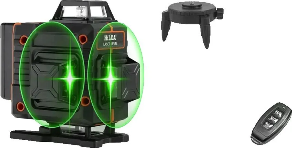 Niveau laser 16 lignes : alignement parfait sans effort, 2 batteries incluses