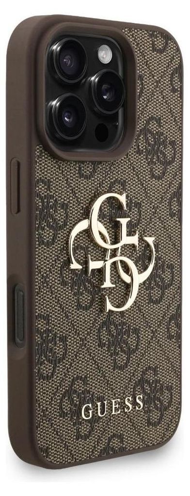 Etui Guess 4G Strap Classic Logo Na Iphone 16 Pro - Brązowe Image du produit 